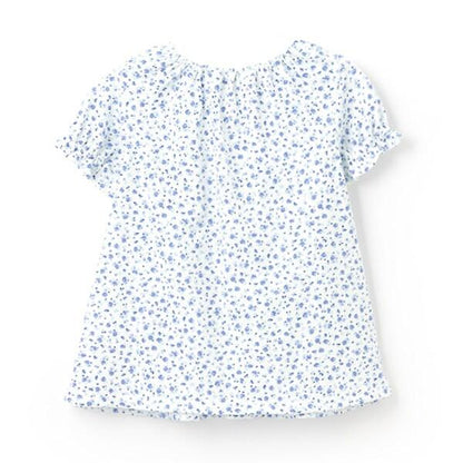 花卉圖案天竺短袖T恤