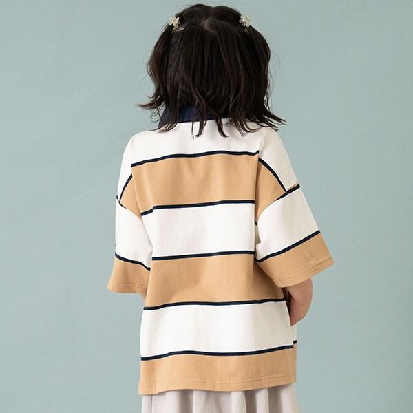 【爸爸同款】兒童翻領橄欖球短袖T恤