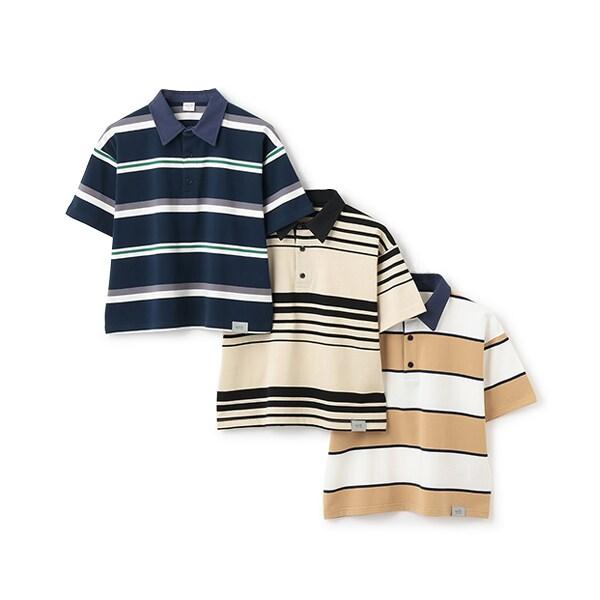 【爸爸同款】兒童翻領橄欖球短袖T恤