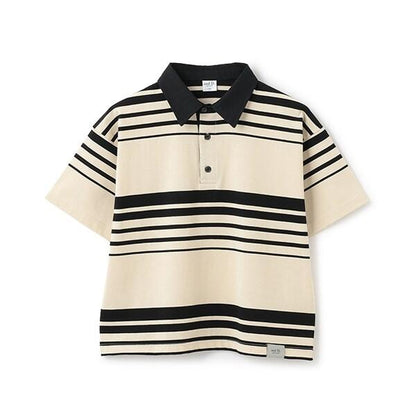 【爸爸同款】兒童翻領橄欖球短袖T恤