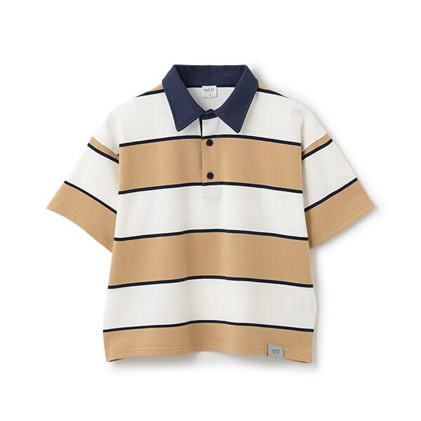 【爸爸同款】兒童翻領橄欖球短袖T恤