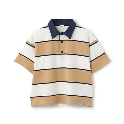 【爸爸同款】兒童翻領橄欖球短袖T恤