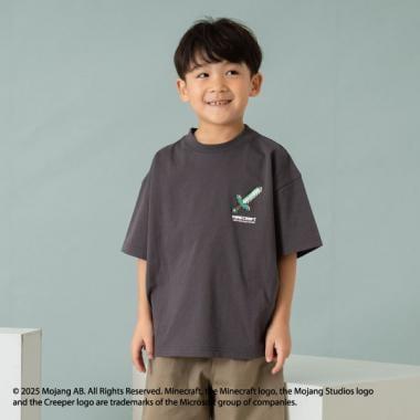 【人氣！】【マインクラフト】【爸爸同款】兒童武器圖案T恤