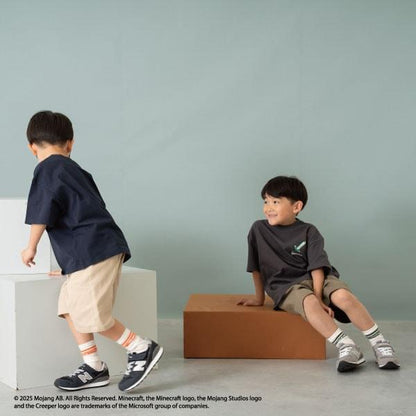 【人氣！】【マインクラフト】【爸爸同款】兒童武器圖案T恤