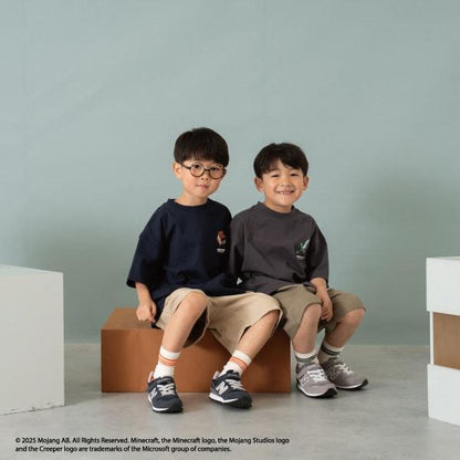 【人氣！】【マインクラフト】【爸爸同款】兒童武器圖案T恤