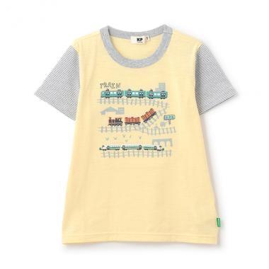 電車刺繡短袖T恤