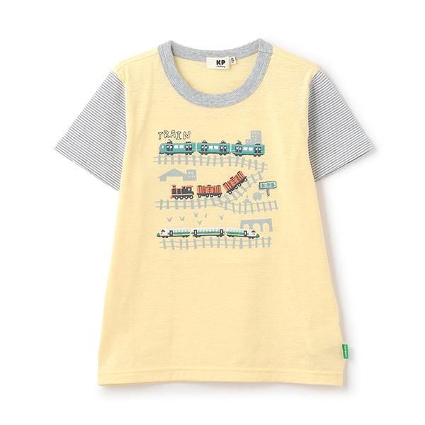 電車刺繡短袖T恤