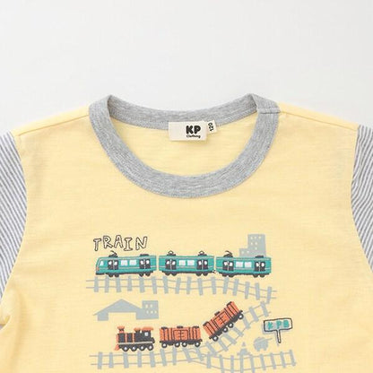 電車刺繡短袖T恤