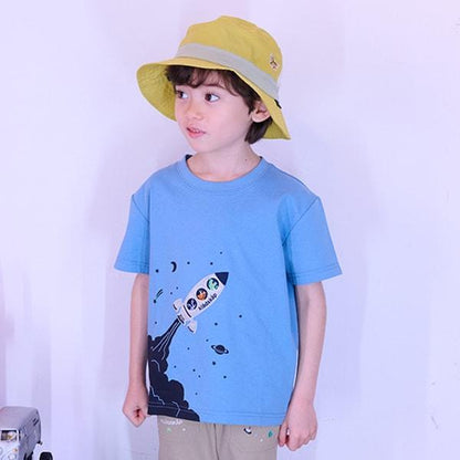 宇宙與恐龍短袖T恤