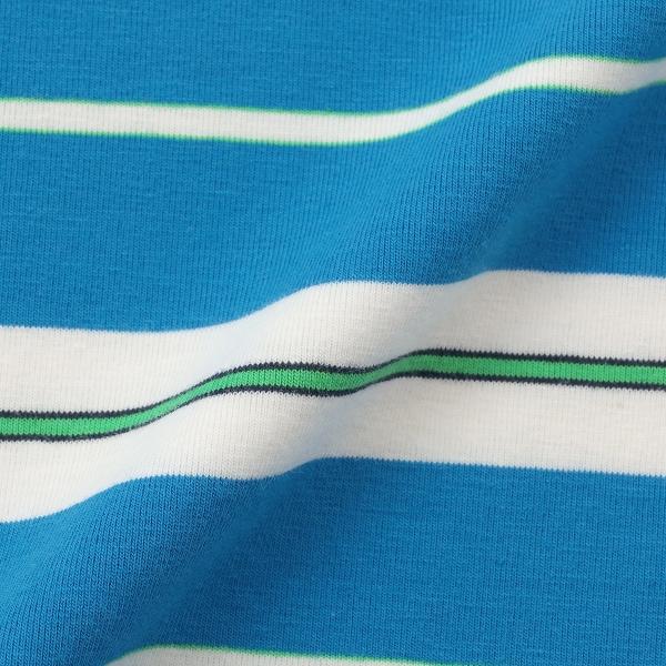 【純棉100%】【365D.】多色條紋寬鬆短袖T恤