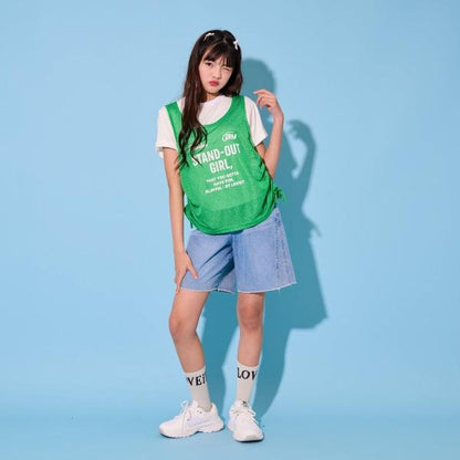 網紗長袖T恤套裝