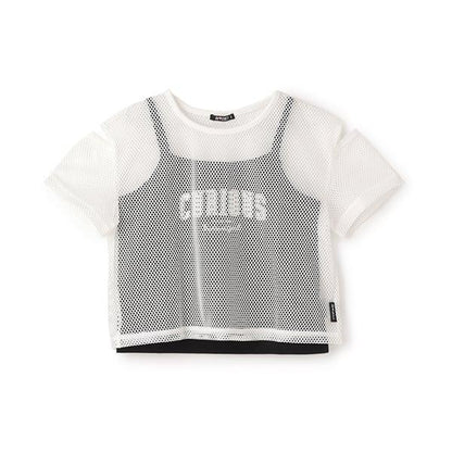 【Nico☆Petit刊載】網眼T恤吊帶套裝