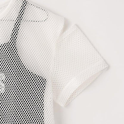 【Nico☆Petit刊載】網眼T恤吊帶套裝