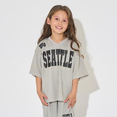 【可成套搭配】V領網眼上衣