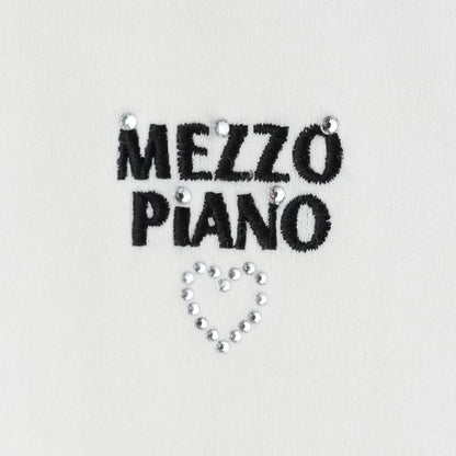 袖部條紋蝴蝶結短袖T恤