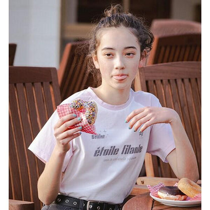 【Nico☆Petit登載】【防汙處理】插肩袖T恤