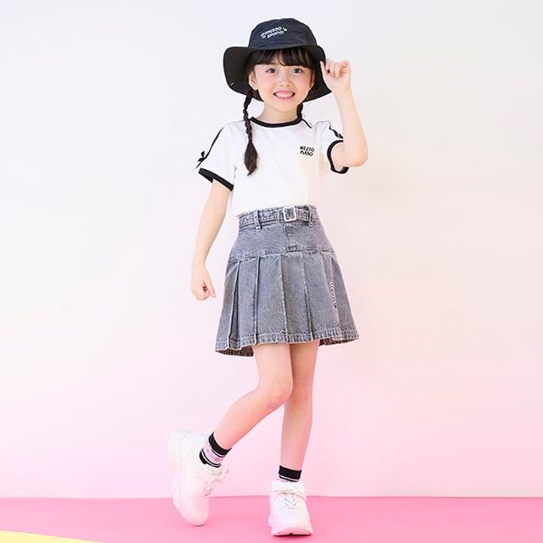 袖部條紋蝴蝶結短袖T恤