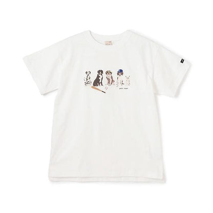 【防汙處理】DOG圖案T恤（青少年）