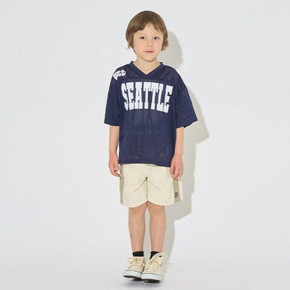 【可成套搭配】V領網眼上衣