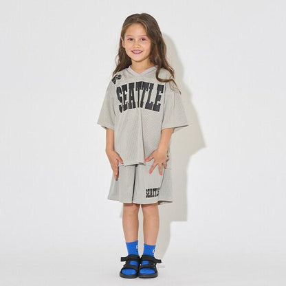 【可成套搭配】V領網眼上衣