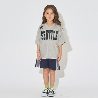 【可成套搭配】V領網眼上衣