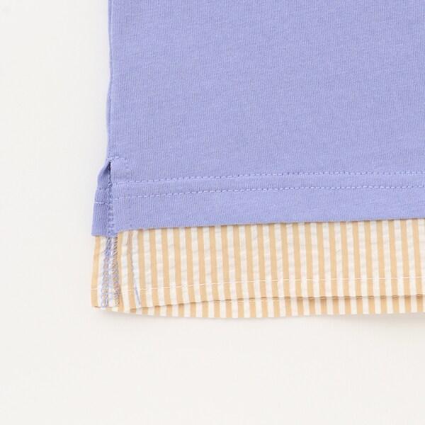 肩部針織帶KPB圖案下襬疊穿T恤