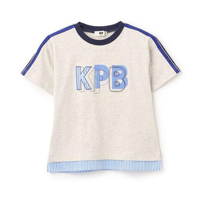 肩部針織帶KPB圖案下襬疊穿T恤
