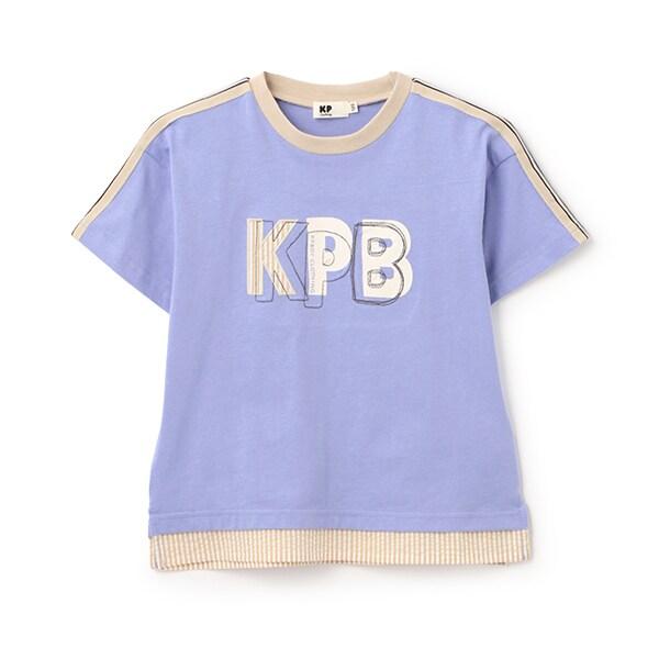 肩部針織帶KPB圖案下襬疊穿T恤