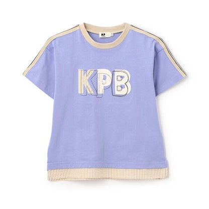 肩部針織帶KPB圖案下襬疊穿T恤
