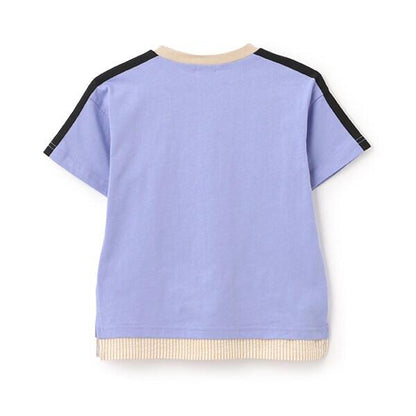 肩部針織帶KPB圖案下襬疊穿T恤