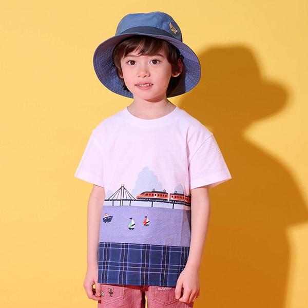 海洋與電車切換短袖T恤