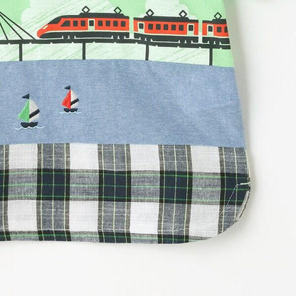 海洋與電車切換短袖T恤