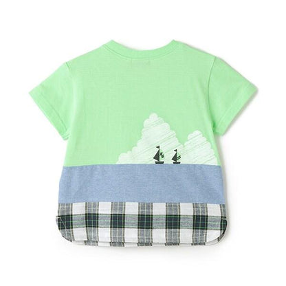 海洋與電車切換短袖T恤