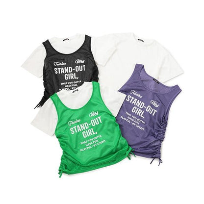 網紗長袖T恤套裝