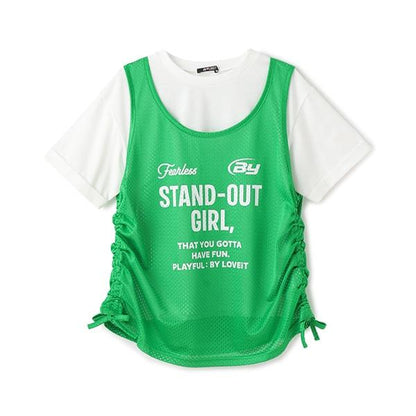 網紗長袖T恤套裝