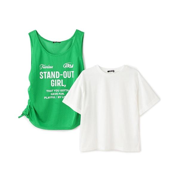 網紗長袖T恤套裝