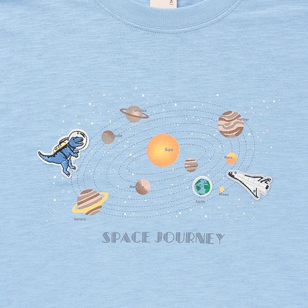 【防汙處理】宇宙圖案T恤（青少年款）