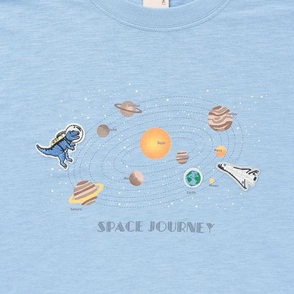 【防汙處理】宇宙圖案T恤（青少年款）