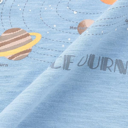 【防汙處理】宇宙圖案T恤（青少年款）