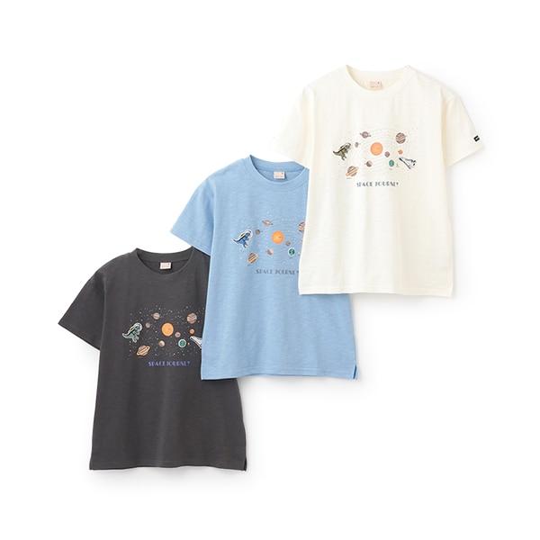 【防汙處理】宇宙圖案T恤（青少年款）