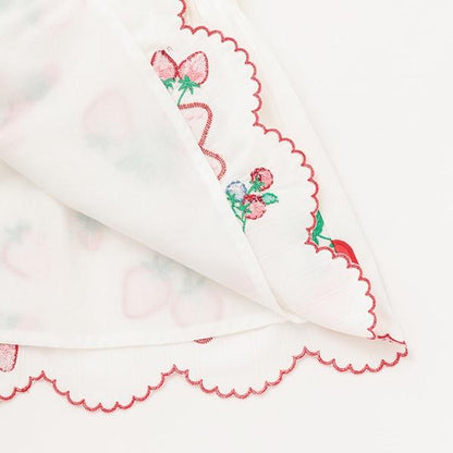 草莓刺繡連衣裙