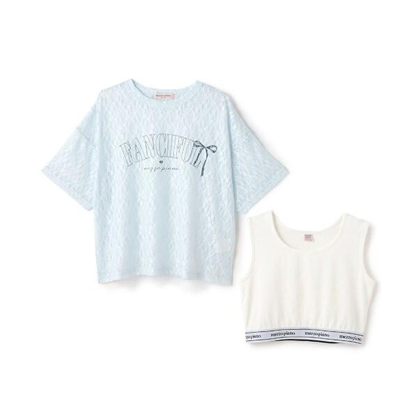 蕾絲上衣&背心套裝