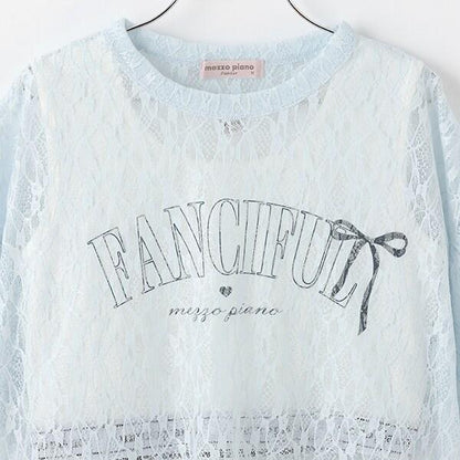 蕾絲上衣&背心套裝