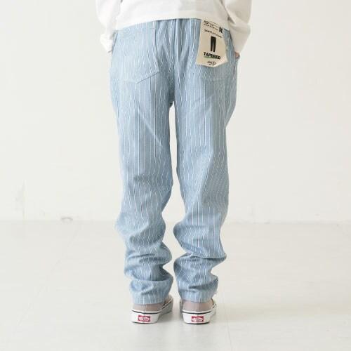 彈力印花錐形褲