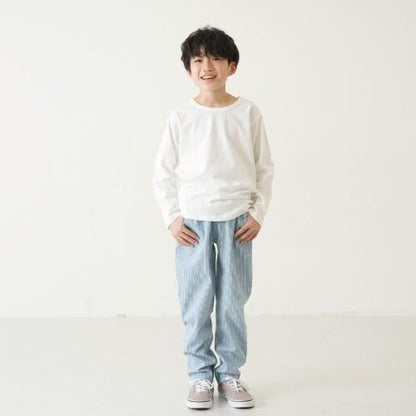 彈力印花錐形褲