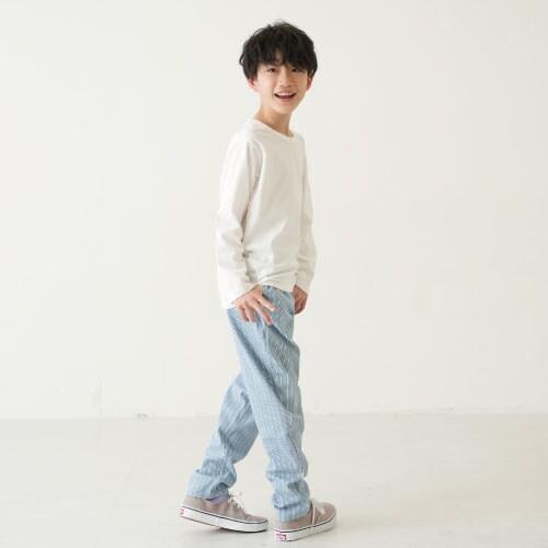 彈力印花錐形褲