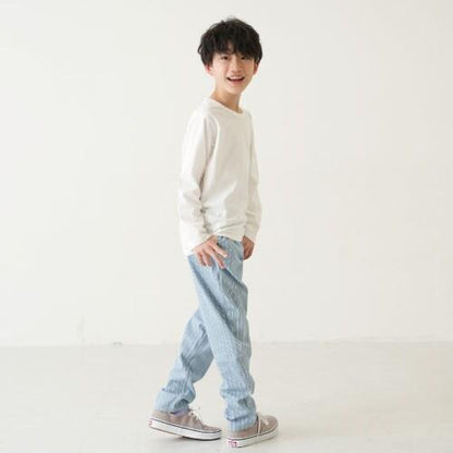 彈力印花錐形褲