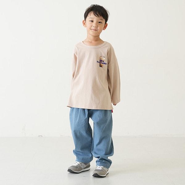 【爸爸同款】褶皺寬鬆牛仔錐形褲