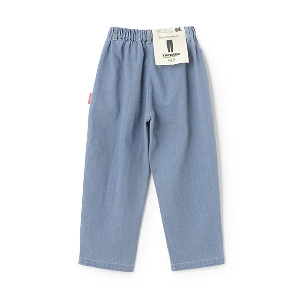 【爸爸同款】褶皺寬鬆牛仔錐形褲