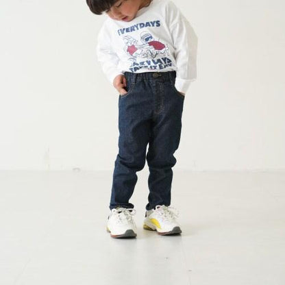 彈力牛仔修身褲